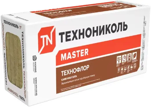 Технониколь Master Технофлор Стандарт каменная вата (0.6*1.2 м/100 мм)
