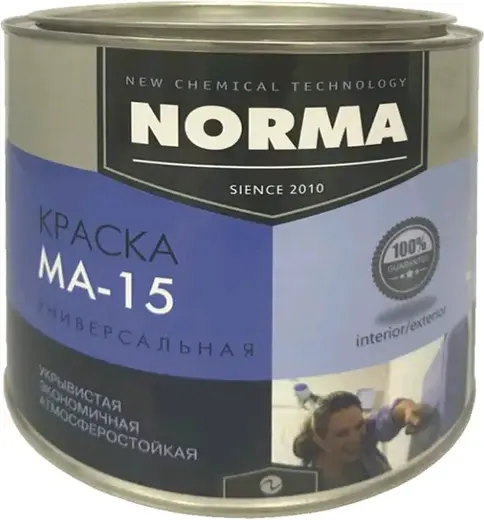 Новоколор МА-15 Norma краска универсальная (2 кг) белая