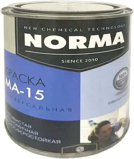 Новоколор МА-15 Norma краска универсальная (1 кг) голубая
