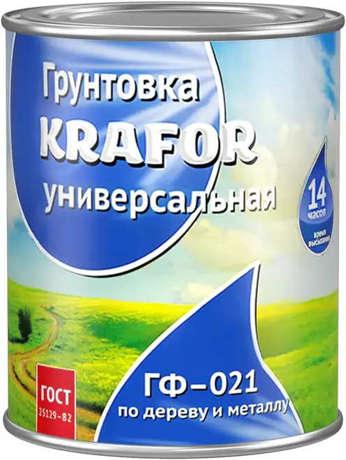 Крафор ГФ-021 грунтовка по дереву и металлу (800 г) красно-коричневая