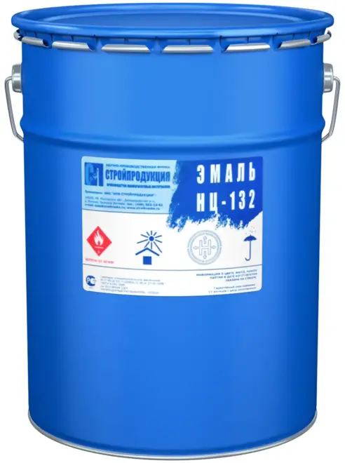 Стройпродукция НЦ-132 эмаль (60 кг) белая