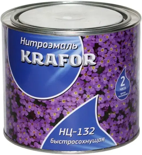 Крафор НЦ-132 нитроэмаль быстросохнущая (1.7 кг) серая (Россия)