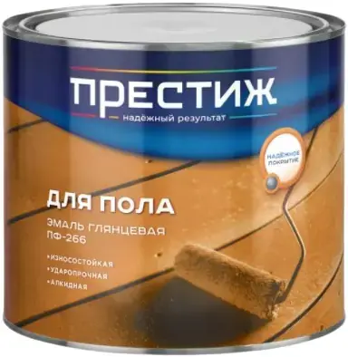 Престиж ПФ-266 эмаль для пола глянцевая (2.8 кг) золотисто-коричневая