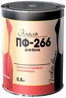White House ПФ-266 эмаль для пола (800 г) красно-коричневая