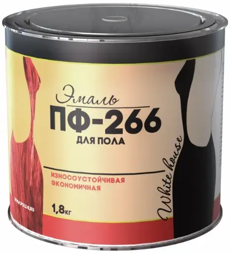 White House ПФ-266 эмаль для пола (1.8 кг) красно-коричневая