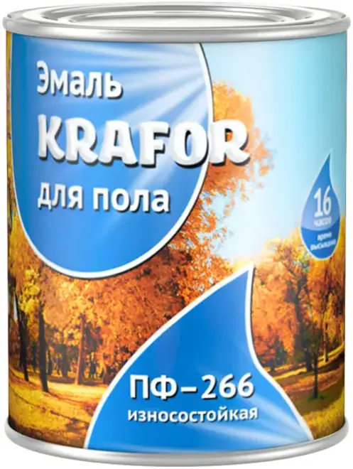 Крафор ПФ-266 эмаль для пола износостойкая алкидная (1.9 кг) золотистая