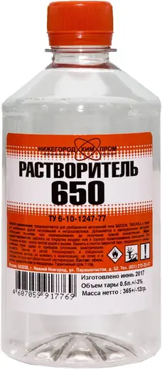 Нижегородхимпром Р-650 растворитель (500 мл)