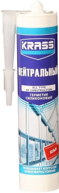 Krass Нейтральный герметик атмосферостойкий (300 мл) белый