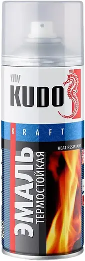 Kudo Kraft Heat Resistant эмаль термостойкая (520 мл) серебристая