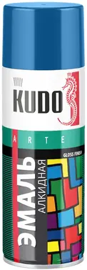 Kudo Arte Gloss Finish 3P Technology эмаль алкидная универсальная (520 мл) синяя RAL 5005