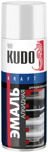Kudo Kraft эмаль алкидная для радиаторов отопления (520 мл) белая глянцевая