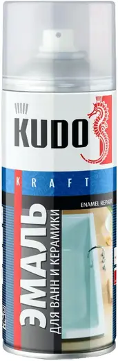 Kudo Kraft Enamel Repair эмаль для реставрации ванн и керамики (520 мл) белая