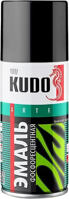 Kudo Arte Radiant Indication эмаль фосфоресцентная (210 мл) зелено-желтое свечение