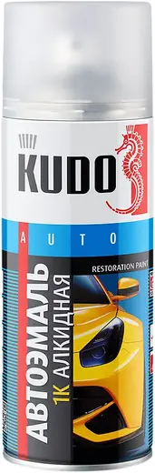 Kudo Auto Restoration Paint автоэмаль 1K алкидная (520 мл) снежно-белая №202 ВАЗ