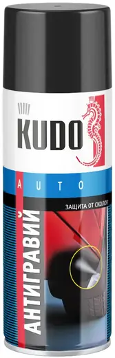 Kudo Auto антигравий защита от сколов (520 мл) черный