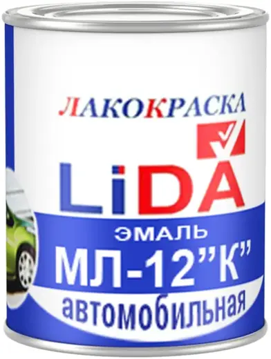 Лакокраска Lida МЛ-12 К эмаль для окраски автомобилей (2 кг) белая