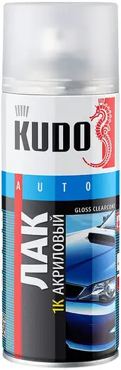 Kudo Auto Gloss Clearcoat лак 1K акриловый автомобильный (520 мл)