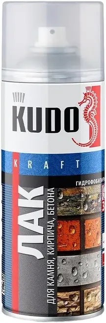 Kudo Kraft лак гидрофобизирующий для кирпича, бетона, камня (520 мл) глянцевый