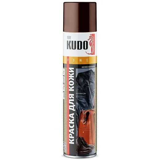 Kudo Home Leather Renovator краска для гладкой кожи (400 мл) коричневая