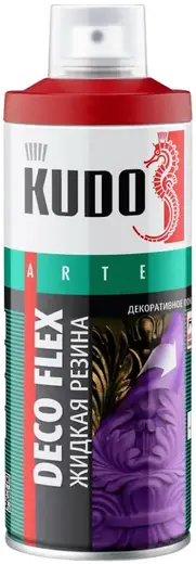 Kudo Arte Deco Flex жидкая резина декоративное покрытие (520 мл) флуоресцентная красная