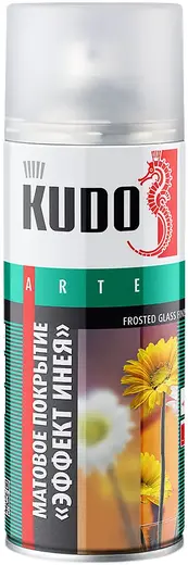 Kudo Arte Эффект Инея декоративное матовое покрытие для стекла (520 мл) бесцветное