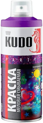Kudo Party Temporary Change краска меловая смываемая (520 мл) фиолетовая