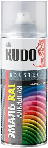 Kudo Industry Industrial Repair Coat эмаль RAL алкидная универсальная (520 мл) красная насыщенная