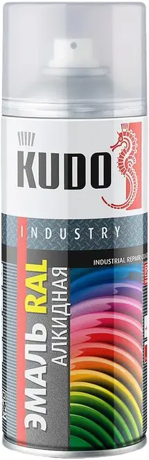 Kudo Industry Industrial Repair Coat эмаль RAL алкидная универсальная (520 мл) серая галька RAL 7032