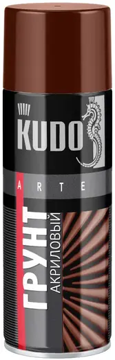 Kudo Arte грунт акриловый универсальный для черных и цветных металлов (520 мл) красно-коричневый