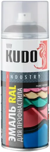 Kudo Industry Paint Repair эмаль RAL для профнастила и металлочерепицы (520 мл) серо-коричневая