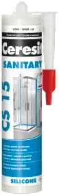 Ceresit CS 15 Sanitary сантехнический силиконовый герметик (280 мл) белый