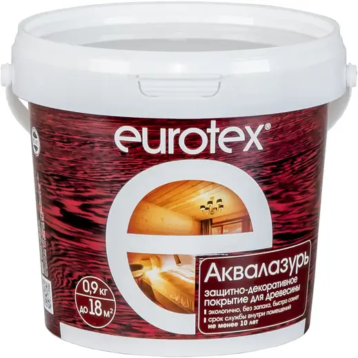Евротекс Аквалазурь защитно-декоративное покрытие для древесины (900 г ) ваниль