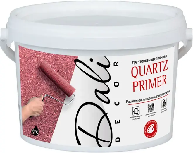 Dali Decor Quartz Primer грунтовка адгезионная (6 кг) белая