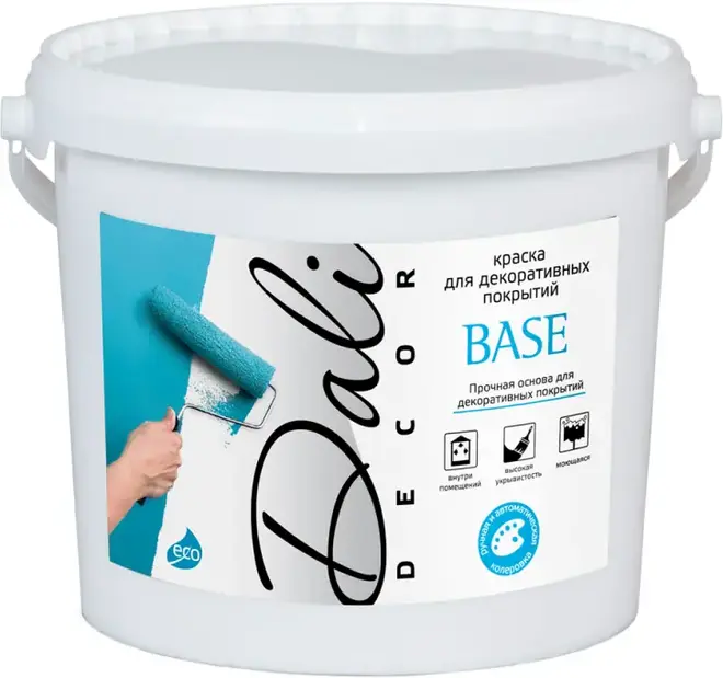 Dali Decor Base краска для декоративных покрытий (900 мл) бесцветная