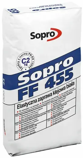 Sopro FF 455 эластичный белый клеевой раствор (25 кг)