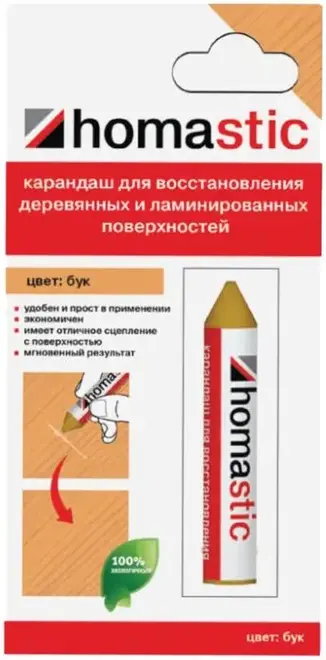 Homa Homastic карандаш для восстановления поверхностей (7 г блистер) бук