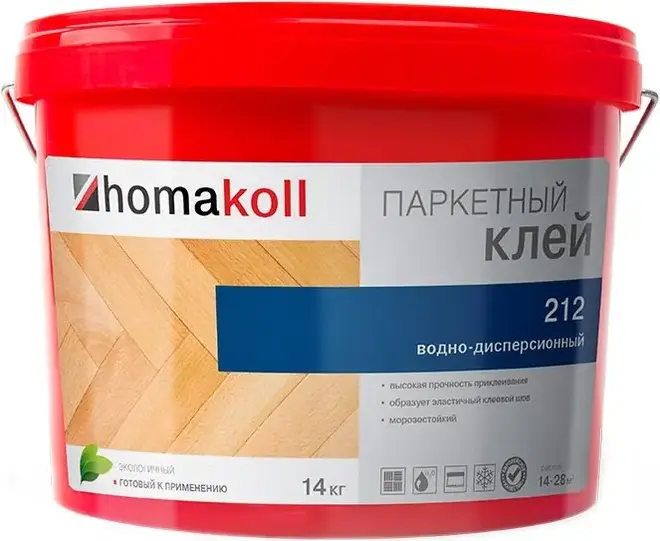 Homa Homakoll 212 клей для штучного паркета водно-дисперсионный (14 кг)