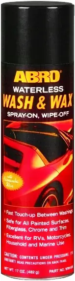 Abro Waterless Wash & Wax автовоск-спрей с карнаубой (482 г)
