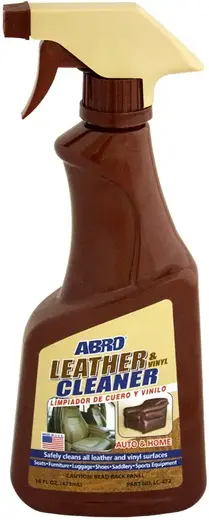 Abro Leather & Vinyl Cleaner очиститель кожи и винила (472 мл)