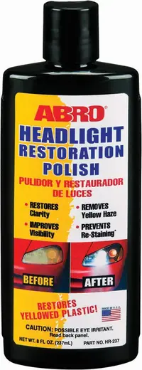 Abro Headlight Restoration Polish полироль-восстановитель фар (237 мл)