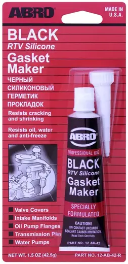 Abro RTV Silicone Gasket Maker герметик прокладок стандартный (42.5 г) черный