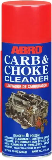 Abro Carb & Choke Cleaner очиститель карбюратора и дроссельных заслонок (283 мл)
