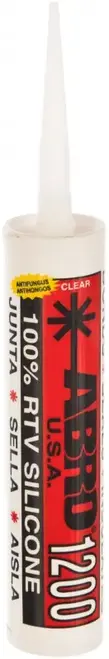 Abro 1200 100% RTV Silicone Sealant герметик силиконовый универсальный (310 мл) белый