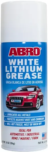Abro White Lithium Grease смазка белая литиевая (284 г)