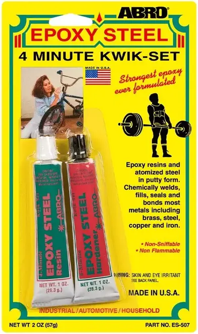 Abro Epoxy Steel 4 Minute Kwik-Set эпоксидный клей (57 г)