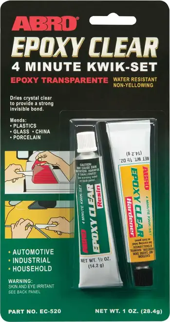 Abro Epoxy Clear 4 Minute Kwik-Set эпоксидный клей (14.2 г)