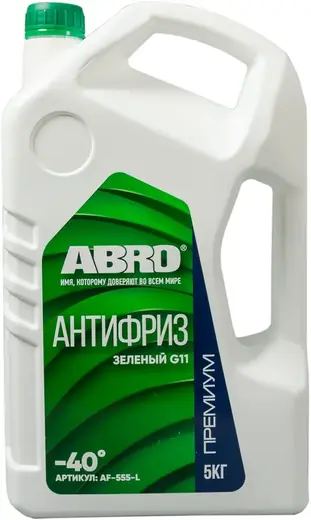 Abro Премиум -40°C антифриз зеленый G11 (5 кг)