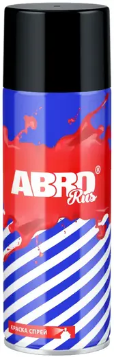 Abro Rus акриловая краска-спрей для внутренних и наружных работ (473 мл) черная №04