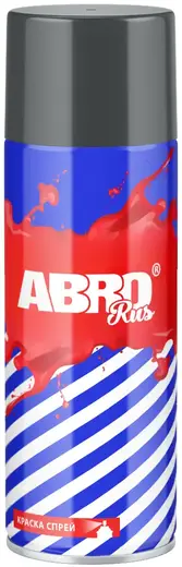 Abro Rus акриловая краска-спрей для внутренних и наружных работ (473 мл) темно-серая для бамперов №96