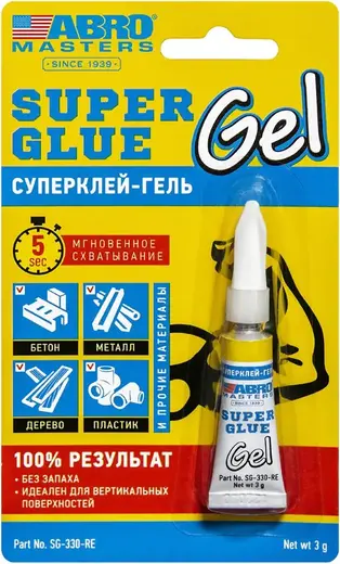 Abro Masters Super Glue Gel суперклей-гель (3 г)